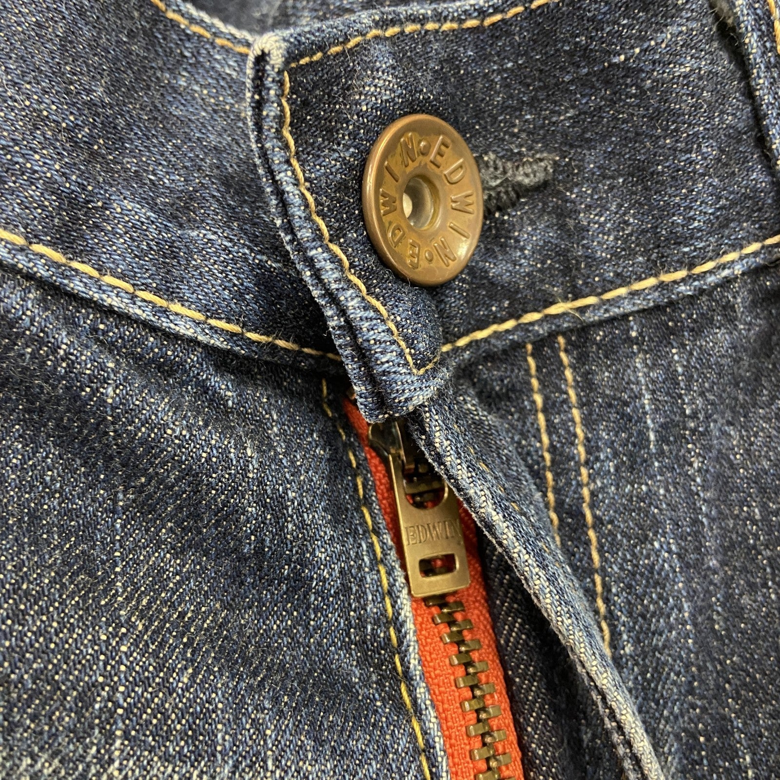 EDWIN　エドウィン　SELVAGE DENIM　505z　デニムパンツ/ジーンズ　鬼ヒゲ　インディゴ　W33サイズ