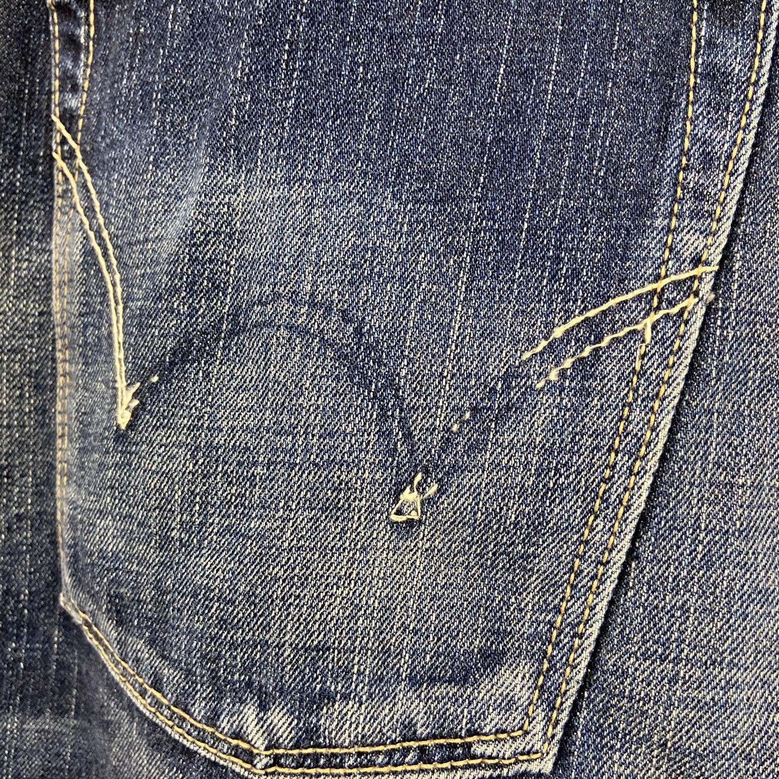 EDWIN　エドウィン　SELVAGE DENIM　505z　デニムパンツ/ジーンズ　鬼ヒゲ　インディゴ　W33サイズ