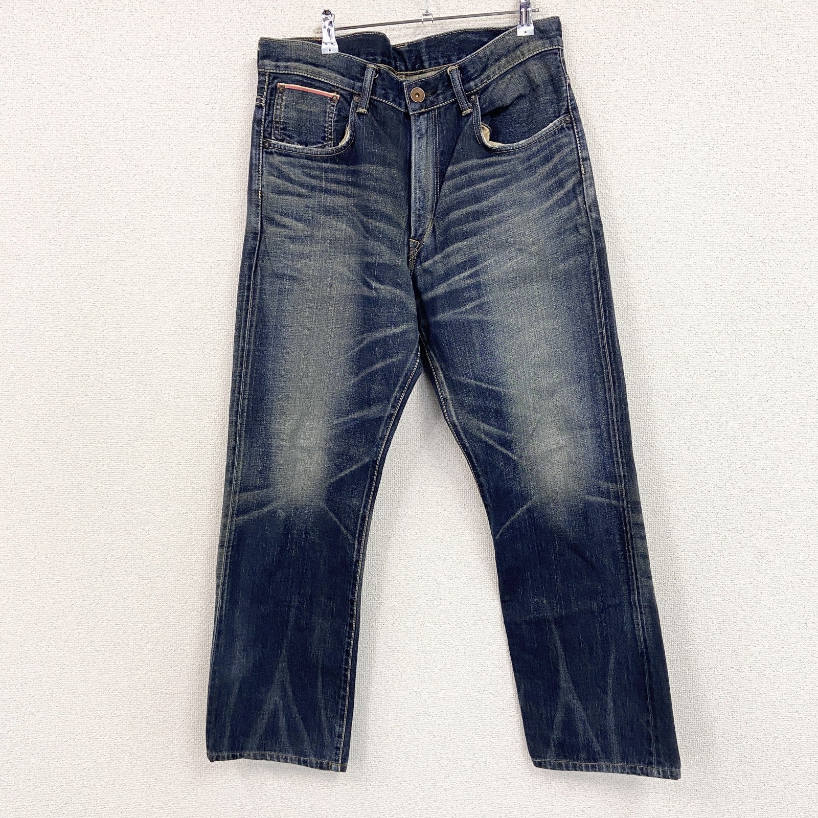 EDWIN　エドウィン　SELVAGE DENIM　505z　デニムパンツ/ジーンズ　鬼ヒゲ　インディゴ　W33サイズ