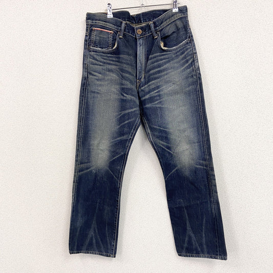 EDWIN　エドウィン　SELVAGE DENIM　505z　デニムパンツ/ジーンズ　鬼ヒゲ　インディゴ　W33サイズ