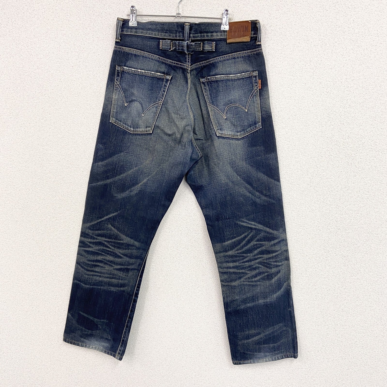 EDWIN　エドウィン　SELVAGE DENIM　505z　デニムパンツ/ジーンズ　鬼ヒゲ　インディゴ　W33サイズ