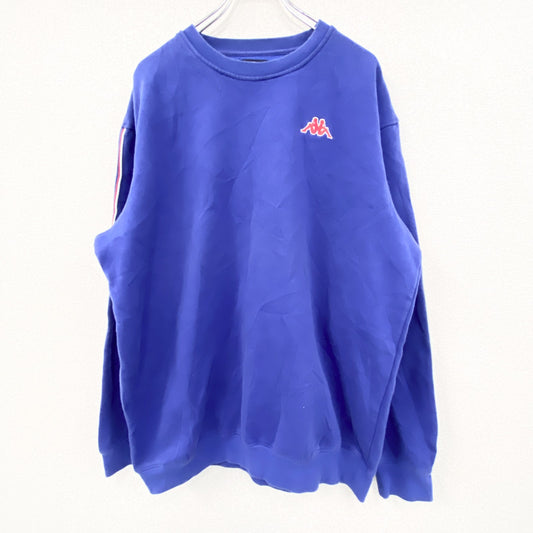 90s～　Kappa　カッパ　スウェット/トレーナー　ヴィンテージ　刺繍ロゴ　青　ブルー　XXXLサイズ