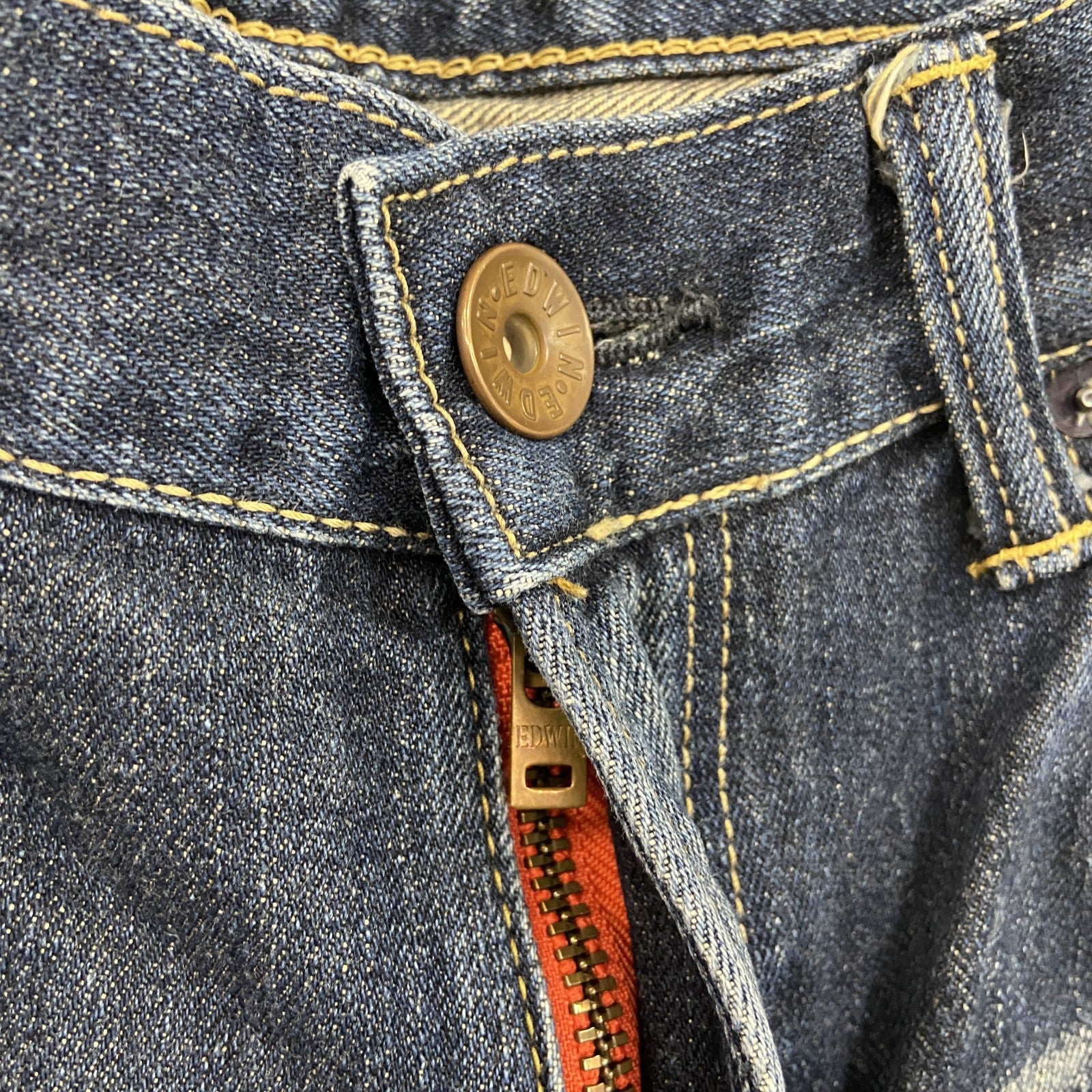 EDWIN　エドウィン　SELVAGE DENIM　505z　デニムパンツ/ジーンズ　鬼ヒゲ　インディゴ　W33サイズ