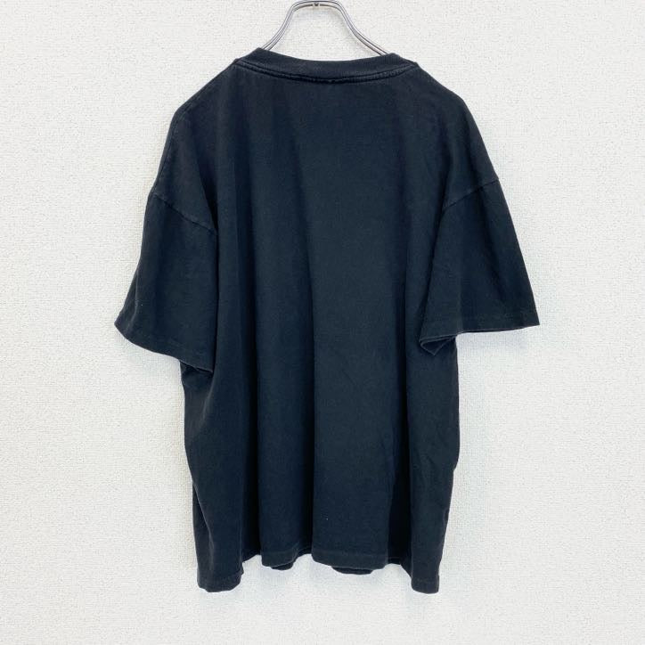 古着 used　半袖プリントTシャツ　ブラック　黒　ハロウィン　シングルステッチ　クルーネック　オーバーサイズ