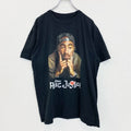 古着 used　PoeTic JusTice　2PAC　半袖プリントTシャツ　ブラック　黒　ヒップホップ　ラッパー　クルーネック