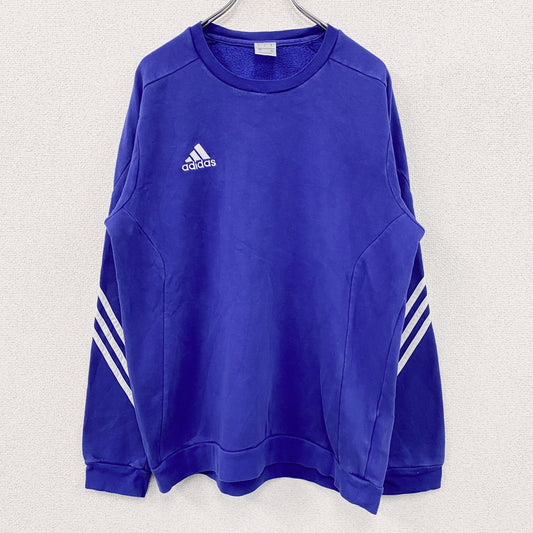 adidas　アディダス　スウェット/トレーナー　パフォーマンスロゴ　青　ブルー　Lサイズ