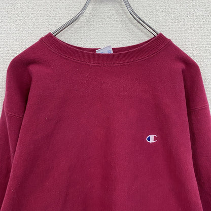 90s　Champion　チャンピオン　リバースウィーブ　スウェット/トレーナー　刺繍タグ　ピンク　2XLサイズ