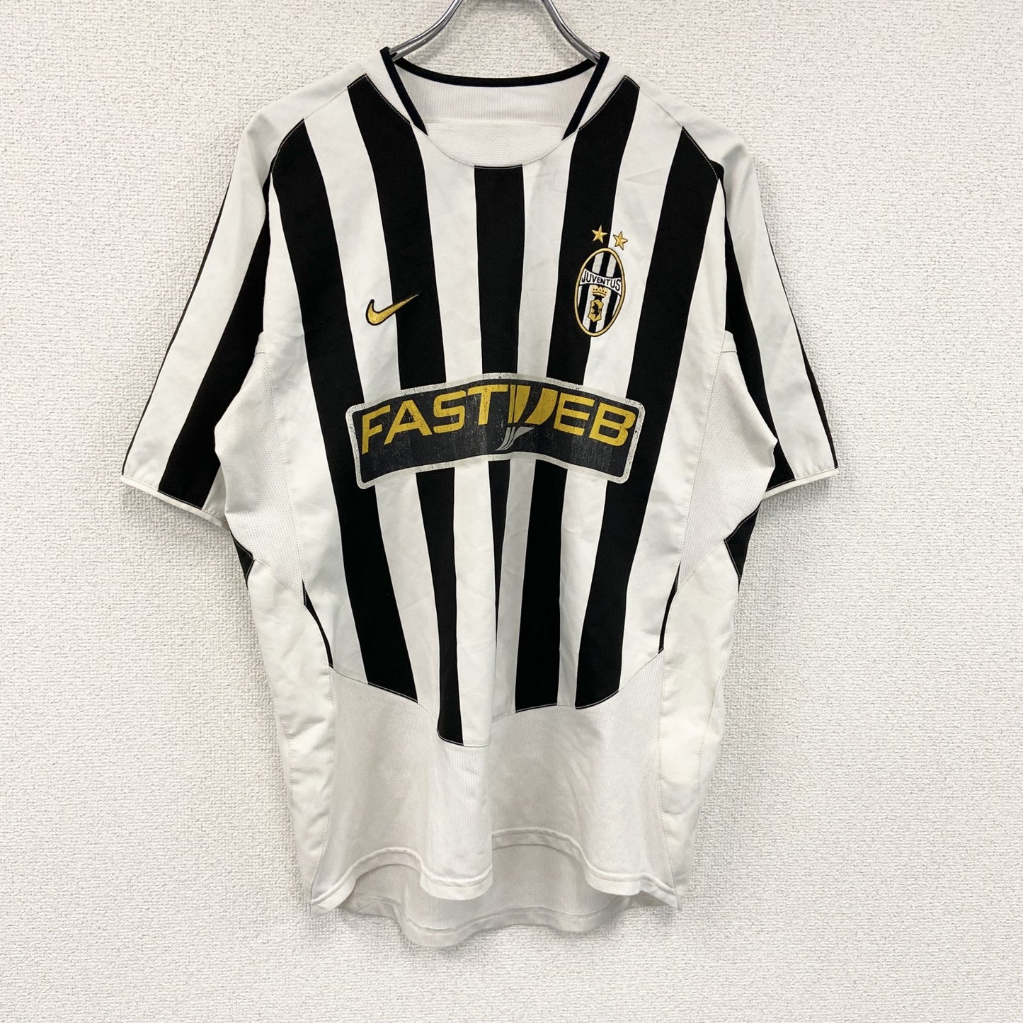 NIKE　ナイキ　JUVENTUS　ユヴェントス　ユニフォーム　ゲームシャツ　黒　ブラック　白　ホワイト　Mサイズ
