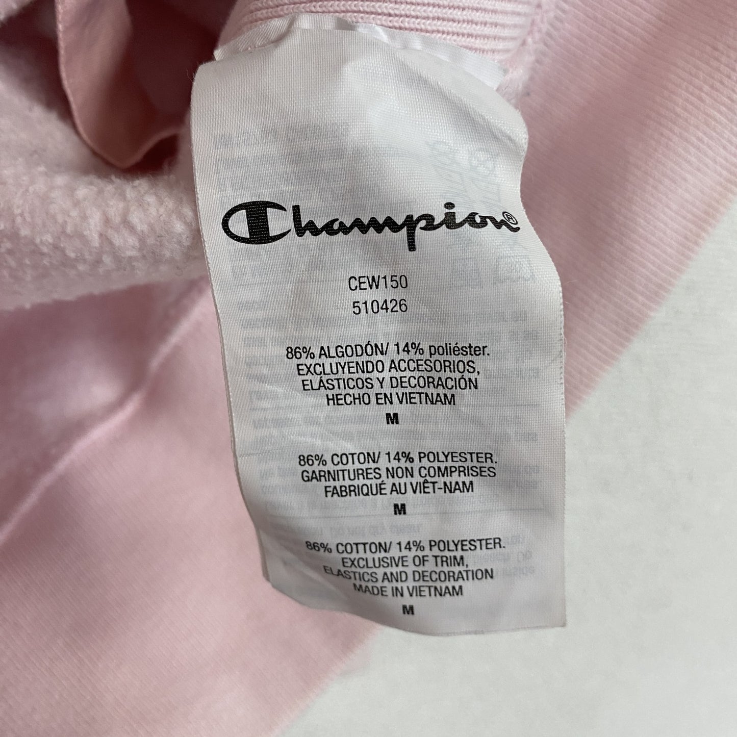 Champion　チャンピオン　リバースウィーブ　スウェットパーカー/フーディー　ピンク　Mサイズ