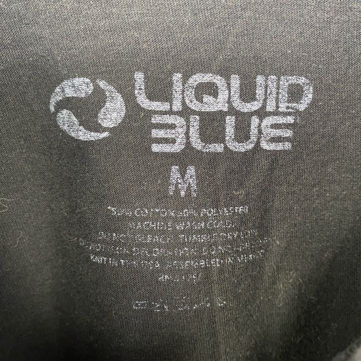 古着 used　AC/DC　半袖プリントバンドTシャツ　レトロデザイン　ロック　クルーネック　黒　ブラック　Mサイズ