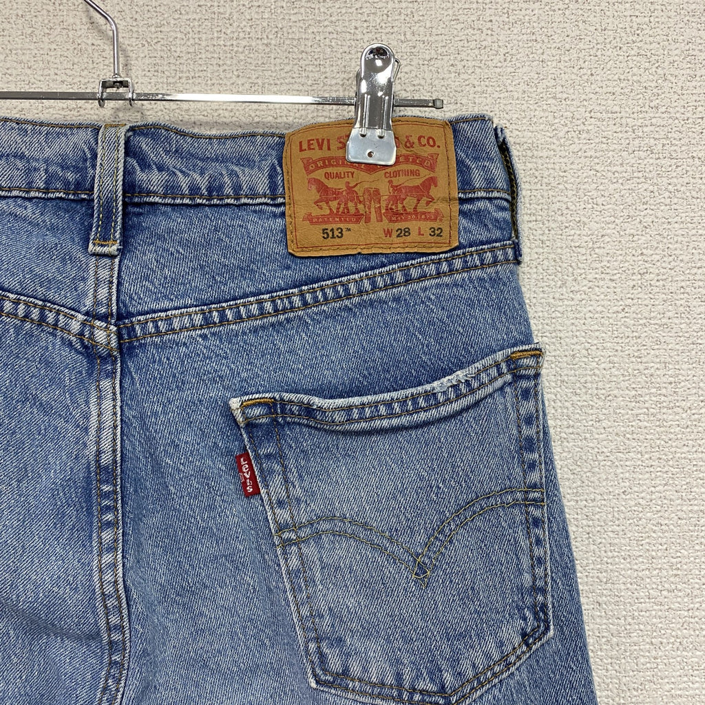 Levi's　リーバイス　513　デニムパンツ/ジーンズ　ジップフライ　フェード　インディゴ　W28サイズ