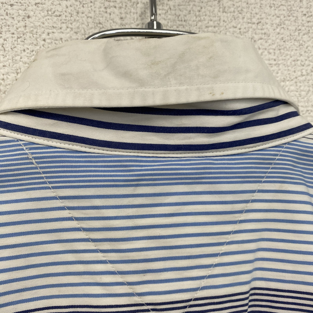 TOMMY HILFIGER　トミーヒルフィガー　長袖シャツ　ストライプ柄　水色　ライトブルー　Mサイズ