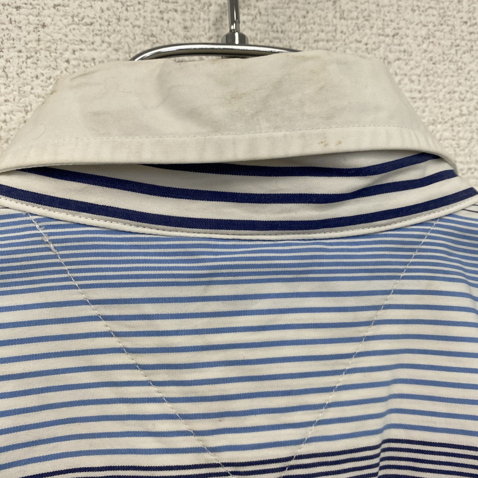 TOMMY HILFIGER　トミーヒルフィガー　長袖シャツ　ストライプ柄　水色　ライトブルー　Mサイズ