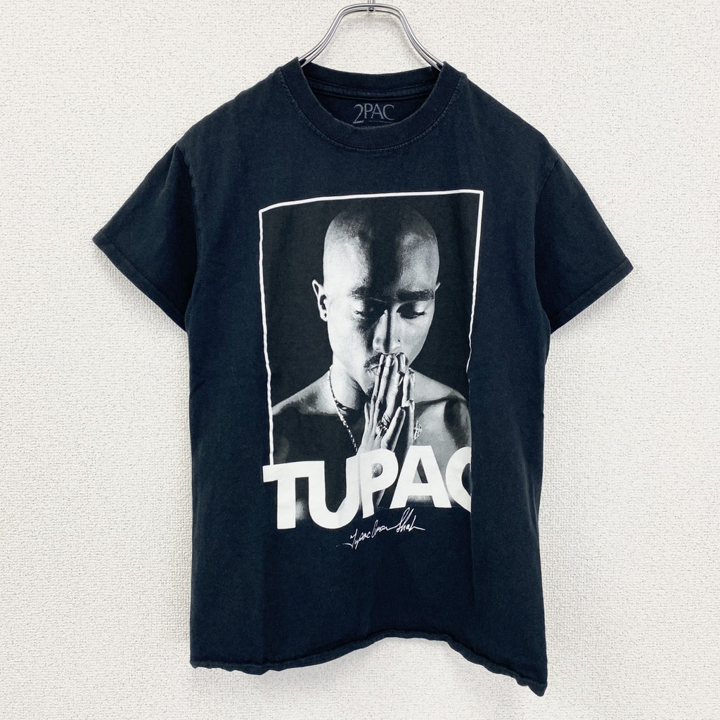 古着 used　PoeTic JusTice　2PAC　半袖プリントTシャツ　ブラック　黒　ヒップホップ　ラッパー　Sサイズ