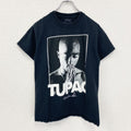 古着 used　PoeTic JusTice　2PAC　半袖プリントTシャツ　ブラック　黒　ヒップホップ　ラッパー　Sサイズ