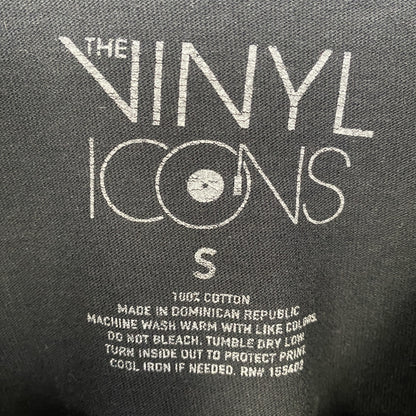 古着 used　AC/DC　長袖プリントバンドTシャツ　レトロデザイン　クルーネック　ロック　黒　ブラック　Sサイズ