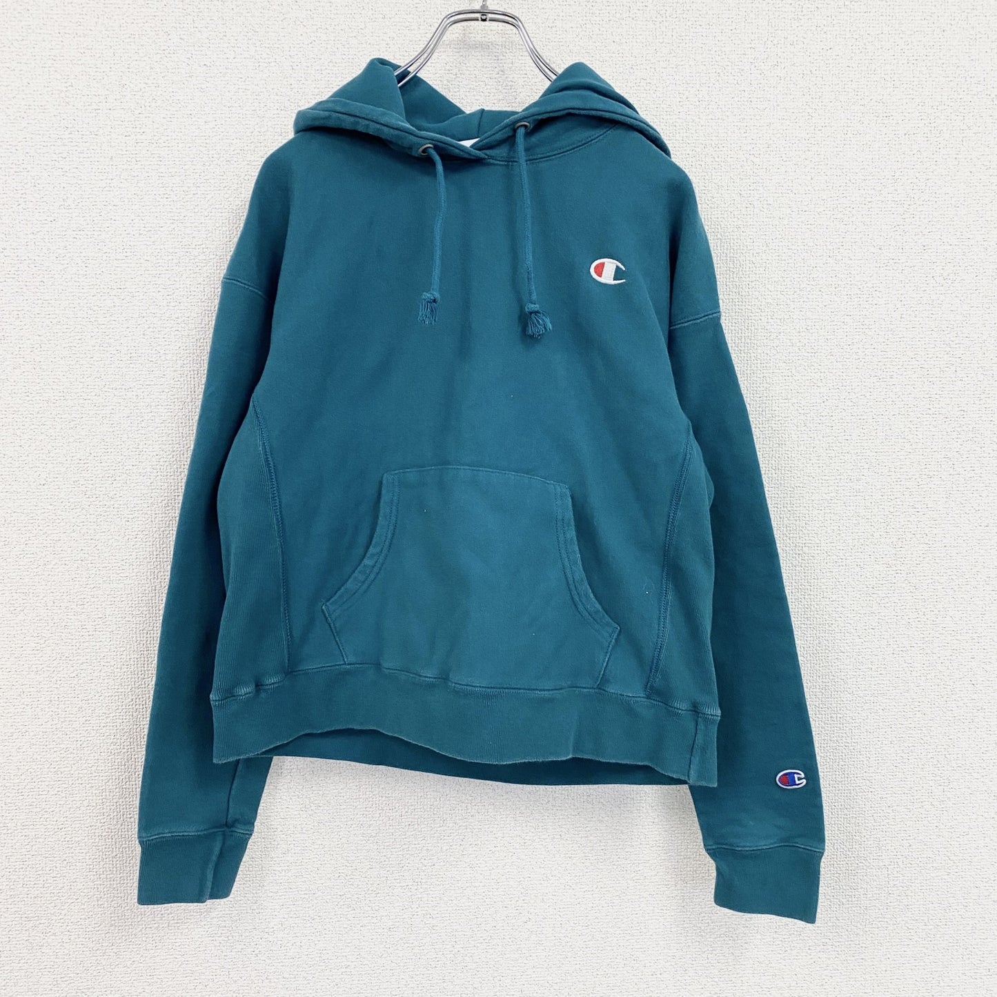 Champion　チャンピオン　リバースウィーブ　スウェットパーカー/フーディー　エメラルドグリーン　Mサイズ
