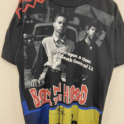古着 used　ボーイズ'ン ザ フッド　半袖映画プリントTシャツ　クルーネック　カジュアル　レトロデザイン　黒　Mサイズ