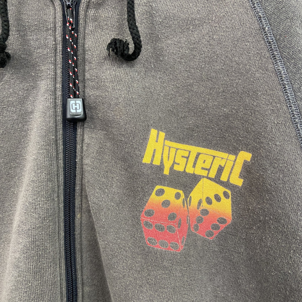 HYSTERIC GLAMOUR　ヒステリックグラマー　フルジップスウェットパーカー/フーディー　グレー　Freeサイズ