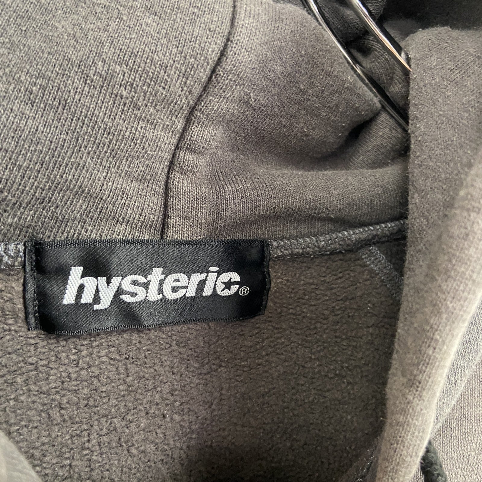 HYSTERIC GLAMOUR　ヒステリックグラマー　フルジップスウェットパーカー/フーディー　グレー　Freeサイズ