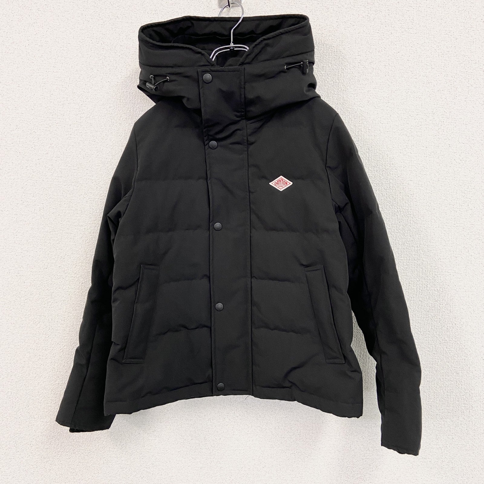 DANTON　ダントン Vêtements de TRAVAIL　ダウンジャケット　ダウン80%　黒　ブラック　XSサイズ