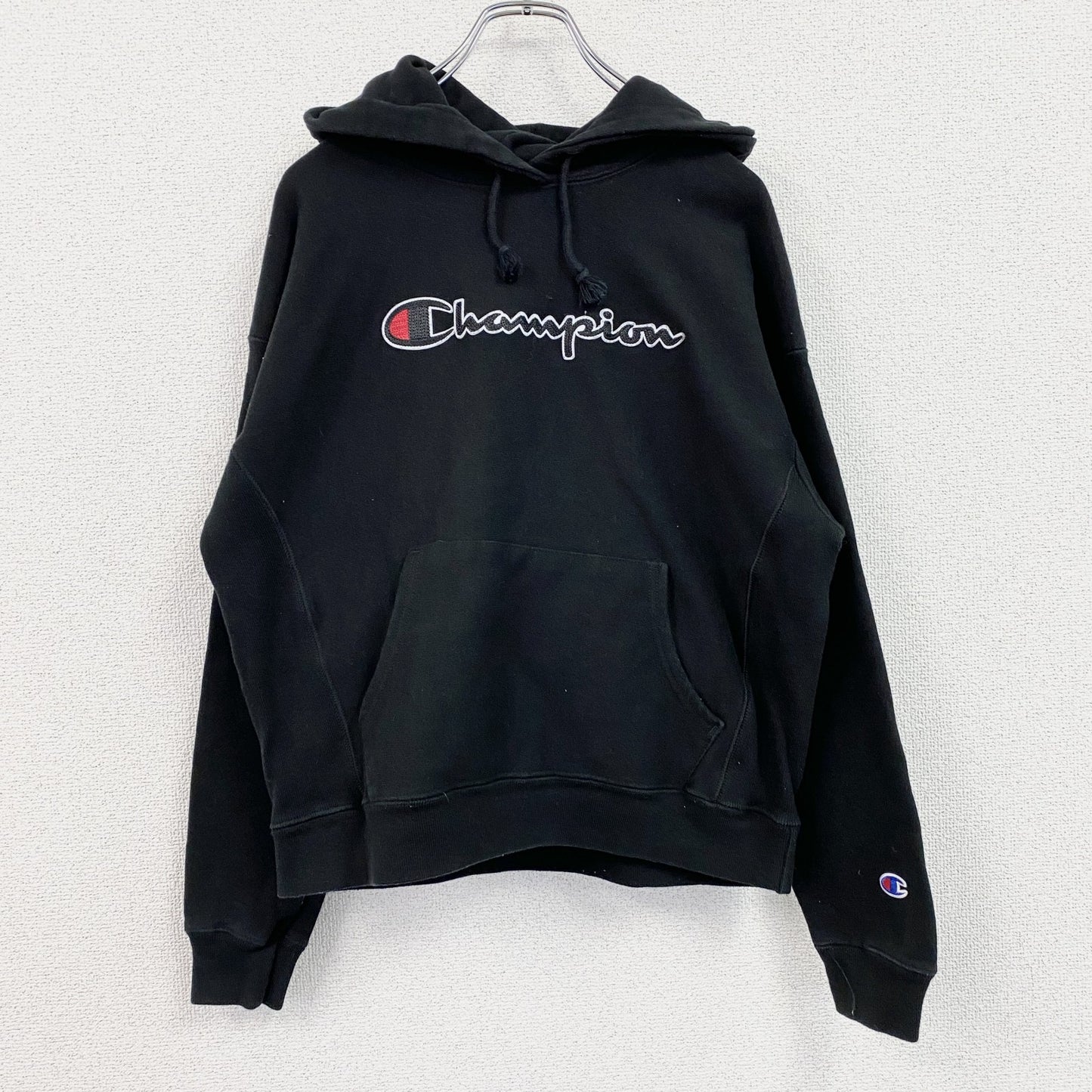 Champion　チャンピオン　リバースウィーブ　スウェットパーカー/フーディー　黒　ブラック　Lサイズ