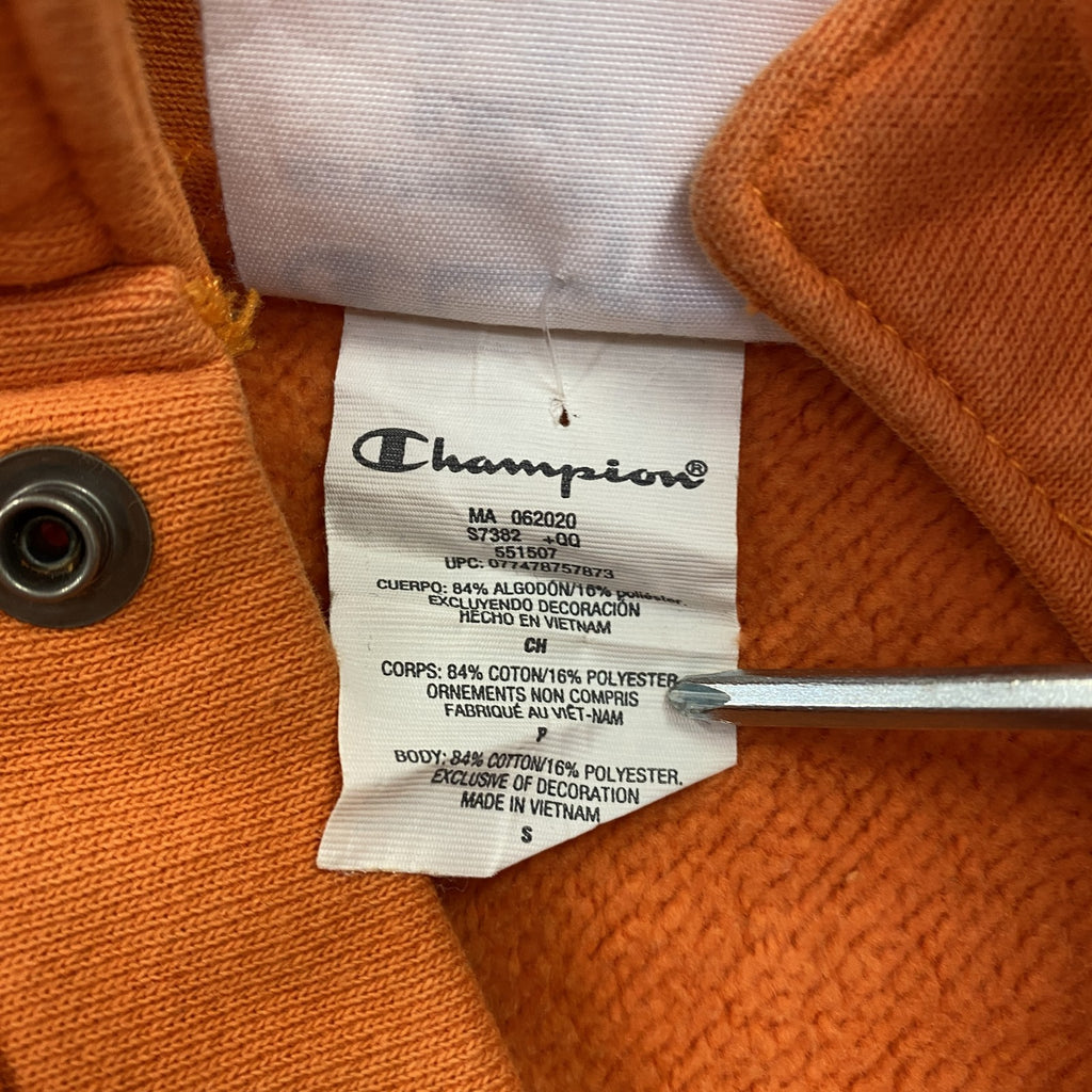 Champion　チャンピオン　リバースウィーブ　ハーフボタンスウェット/トレーナー　オレンジ　Sサイズ