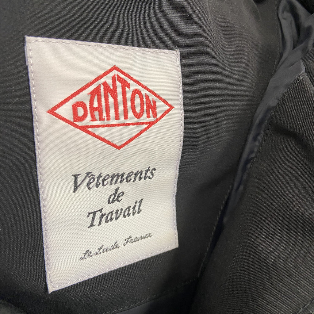 DANTON　ダントン Vêtements de TRAVAIL　ダウンジャケット　ダウン80%　黒　ブラック　XSサイズ