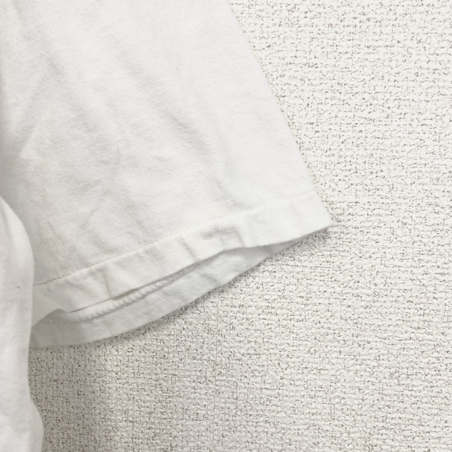 古着 used　ONEITA　オニータ　半袖プリントTシャツ　ホワイト　白　ユニークロゴ　シングルステッチ　XLサイズ