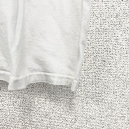 古着 used　ONEITA　オニータ　半袖プリントTシャツ　ホワイト　白　ユニークロゴ　シングルステッチ　XLサイズ