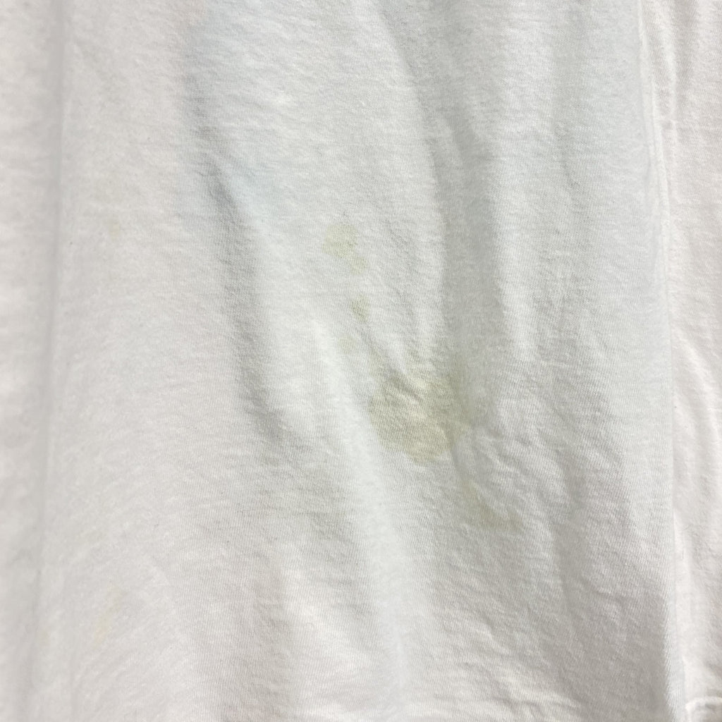 古着 used　ONEITA　オニータ　半袖プリントTシャツ　ホワイト　白　ユニークロゴ　シングルステッチ　XLサイズ