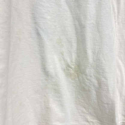 古着 used　ONEITA　オニータ　半袖プリントTシャツ　ホワイト　白　ユニークロゴ　シングルステッチ　XLサイズ