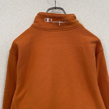 Champion　チャンピオン　リバースウィーブ　ハーフボタンスウェット/トレーナー　オレンジ　Sサイズ