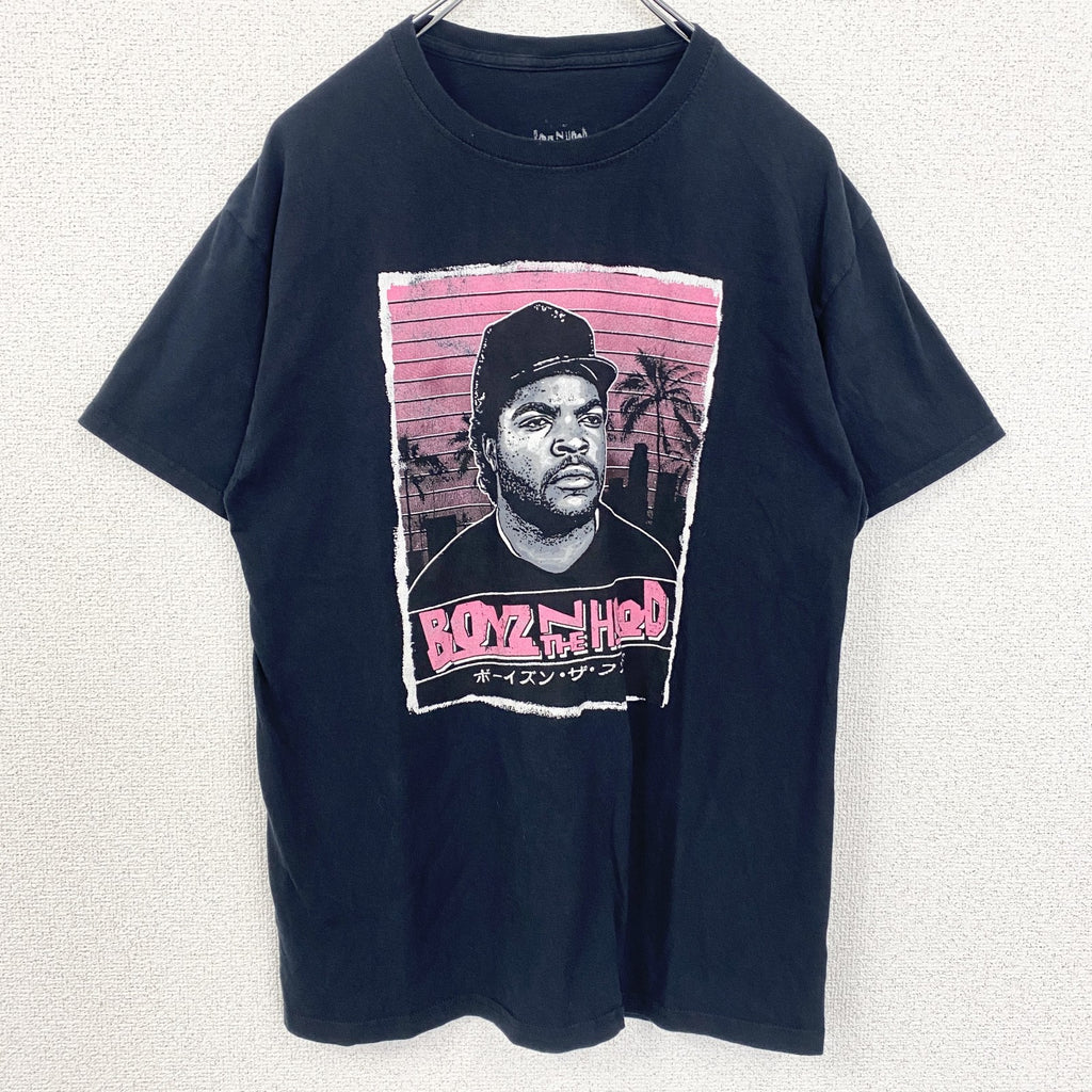 古着 used　BOYS N THE HOOD　半袖プリントTシャツ　クルーネック　音楽　ミュージック　黒　ブラック　Mサイズ