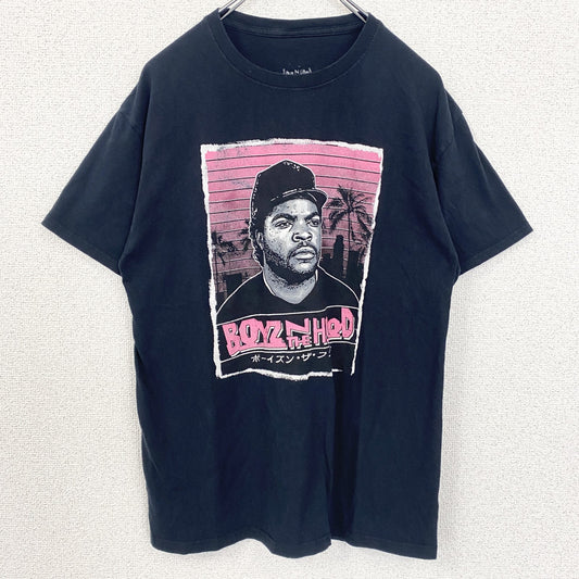 古着 used　BOYS N THE HOOD　半袖プリントTシャツ　クルーネック　音楽　ミュージック　黒　ブラック　Mサイズ