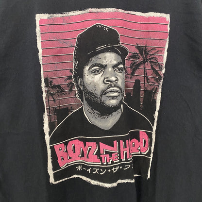 古着 used　BOYS N THE HOOD　半袖プリントTシャツ　クルーネック　音楽　ミュージック　黒　ブラック　Mサイズ