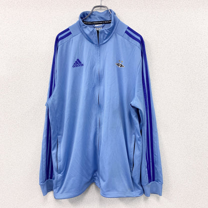 adidas　アディダス　トラックジャケット/ジャージ　パフォーマンスロゴ　青　ブルー　2XLサイズ