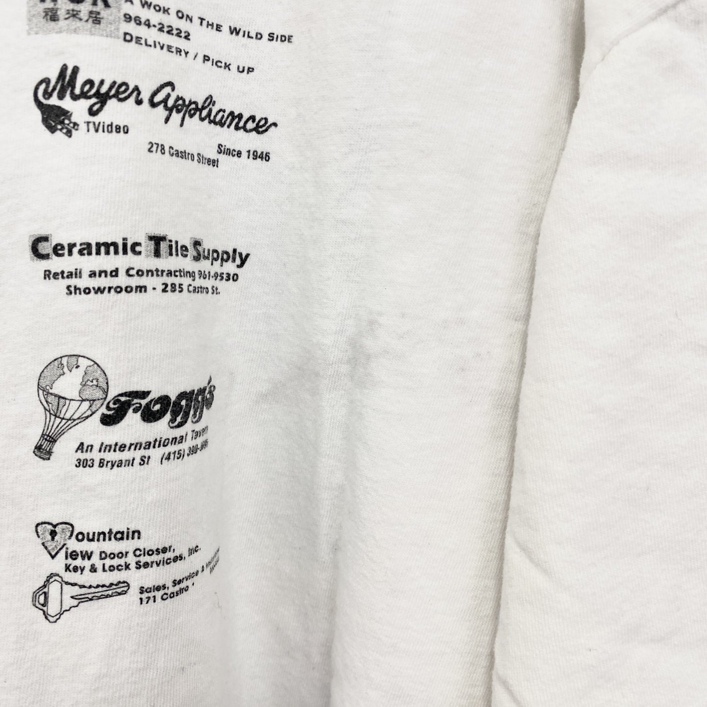 古着 used　ONEITA　オニータ　半袖プリントTシャツ　ホワイト　白　ユニークロゴ　シングルステッチ　XLサイズ