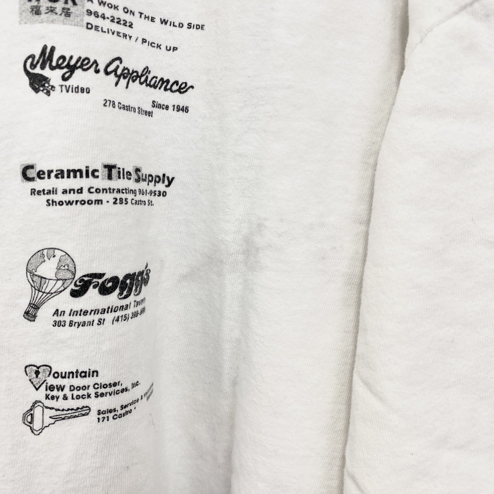 古着 used　ONEITA　オニータ　半袖プリントTシャツ　ホワイト　白　ユニークロゴ　シングルステッチ　XLサイズ