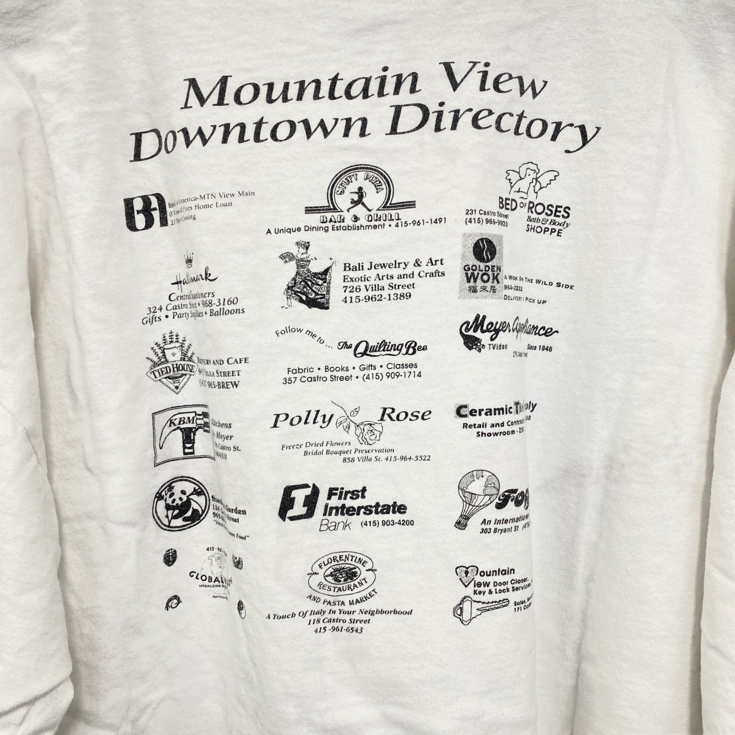古着 used　ONEITA　オニータ　半袖プリントTシャツ　ホワイト　白　ユニークロゴ　シングルステッチ　XLサイズ