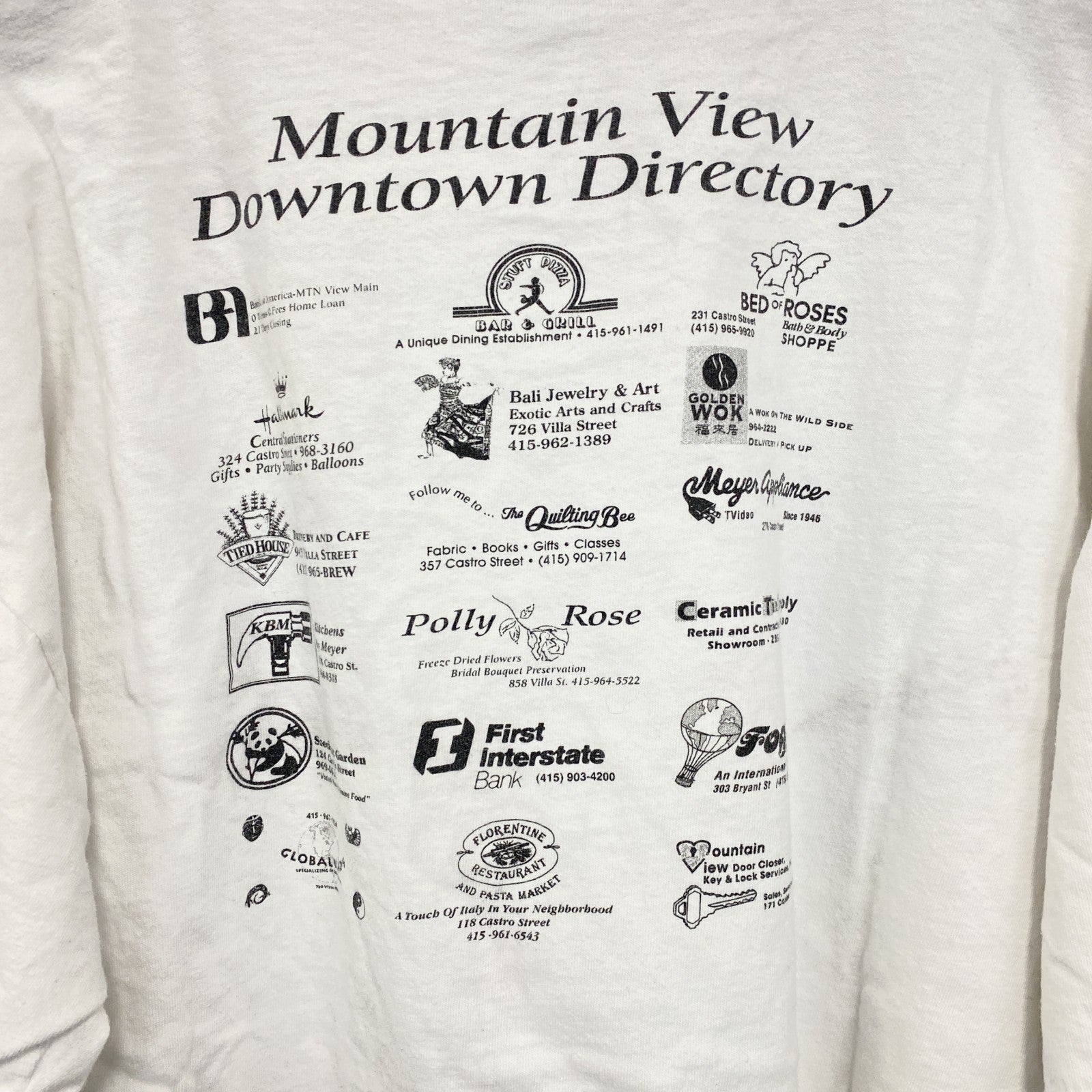 古着 used　ONEITA　オニータ　半袖プリントTシャツ　ホワイト　白　ユニークロゴ　シングルステッチ　XLサイズ