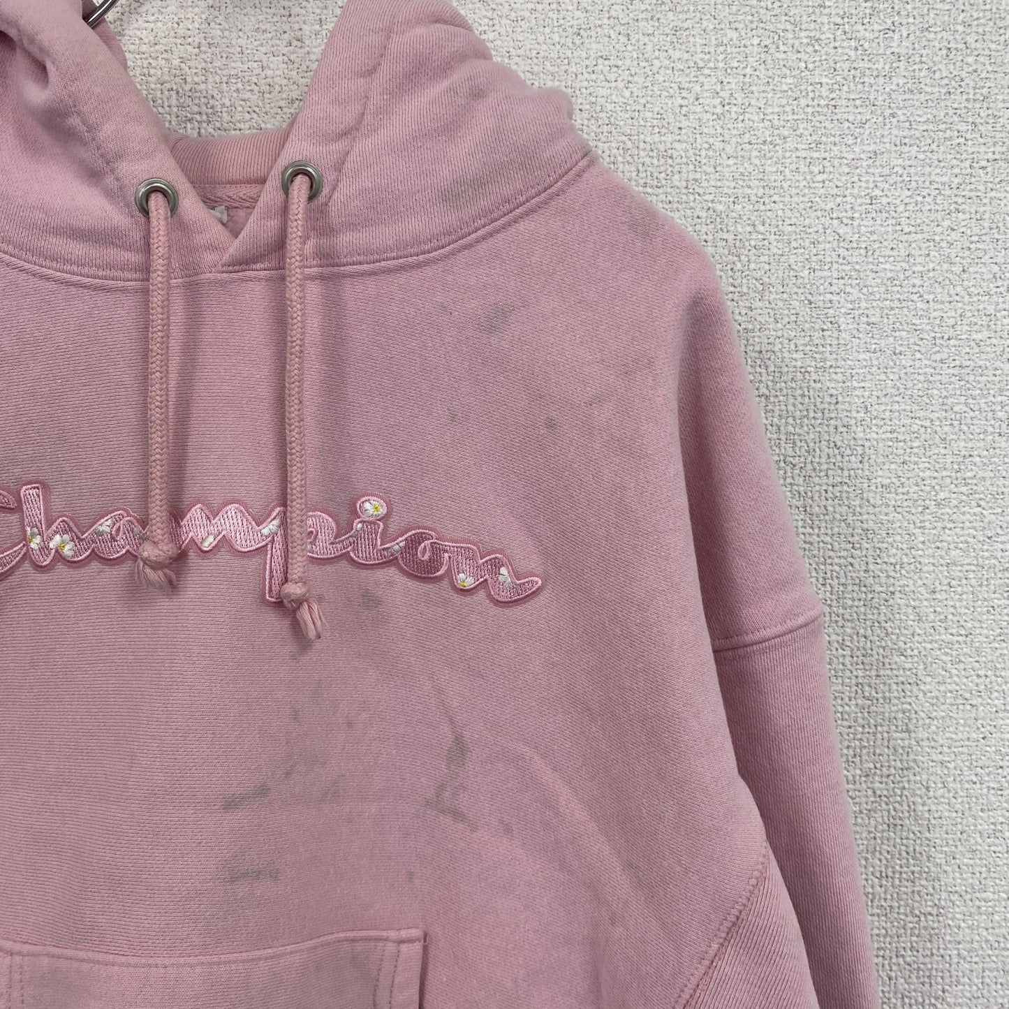 Champion　チャンピオン　リバースウィーブ　スウェットパーカー/フーディー　花柄　ピンク　Sサイズ