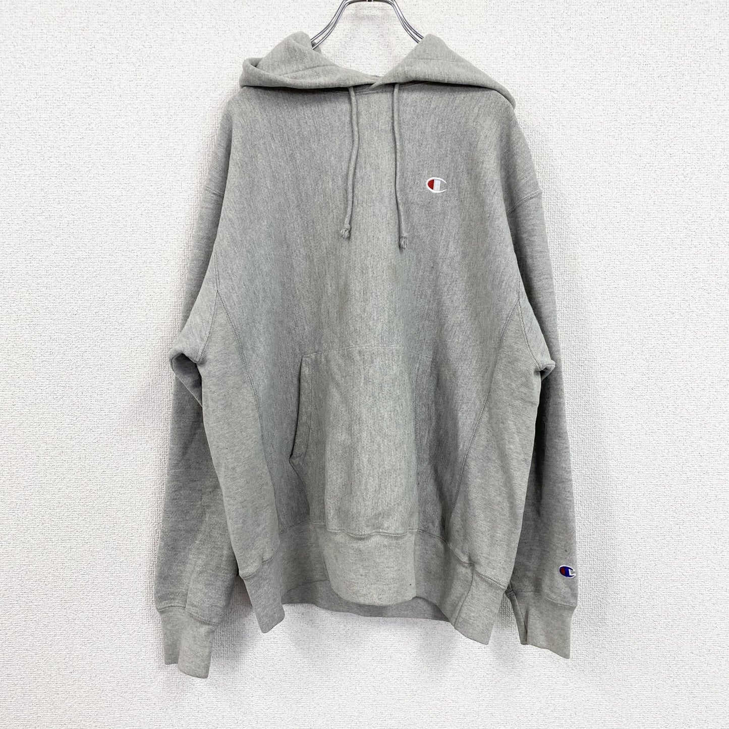 Champion　チャンピオン　リバースウィーブ　スウェットパーカー/フーディー　灰色　グレー　Lサイズ