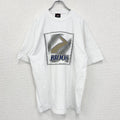 90s　BROOKS　ブルックス　半袖プリントTシャツ　シングルステッチ　クルーネック　ヴィンテージ　白　ホワイト　Lサイズ
