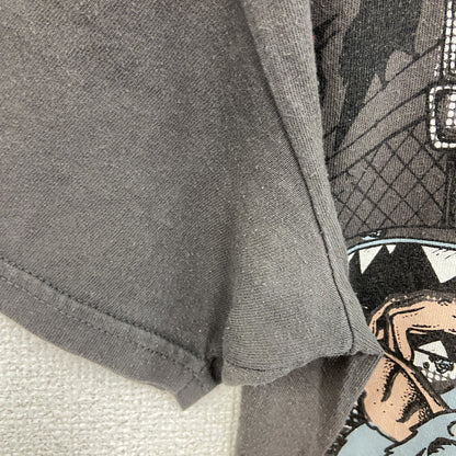 SUPERDEAD　半袖プリントアニマルTシャツ　マウス　酔っ払いネズミ　車　茶色　ブラウン　Sサイズ