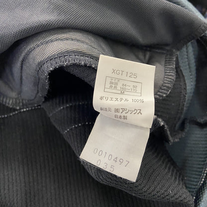 90s　asics　アシックス　トラックジャケット/ジャージ　ヴィンテージ　バイカラー　黒　ブラック　ネイビー　Mサイズ