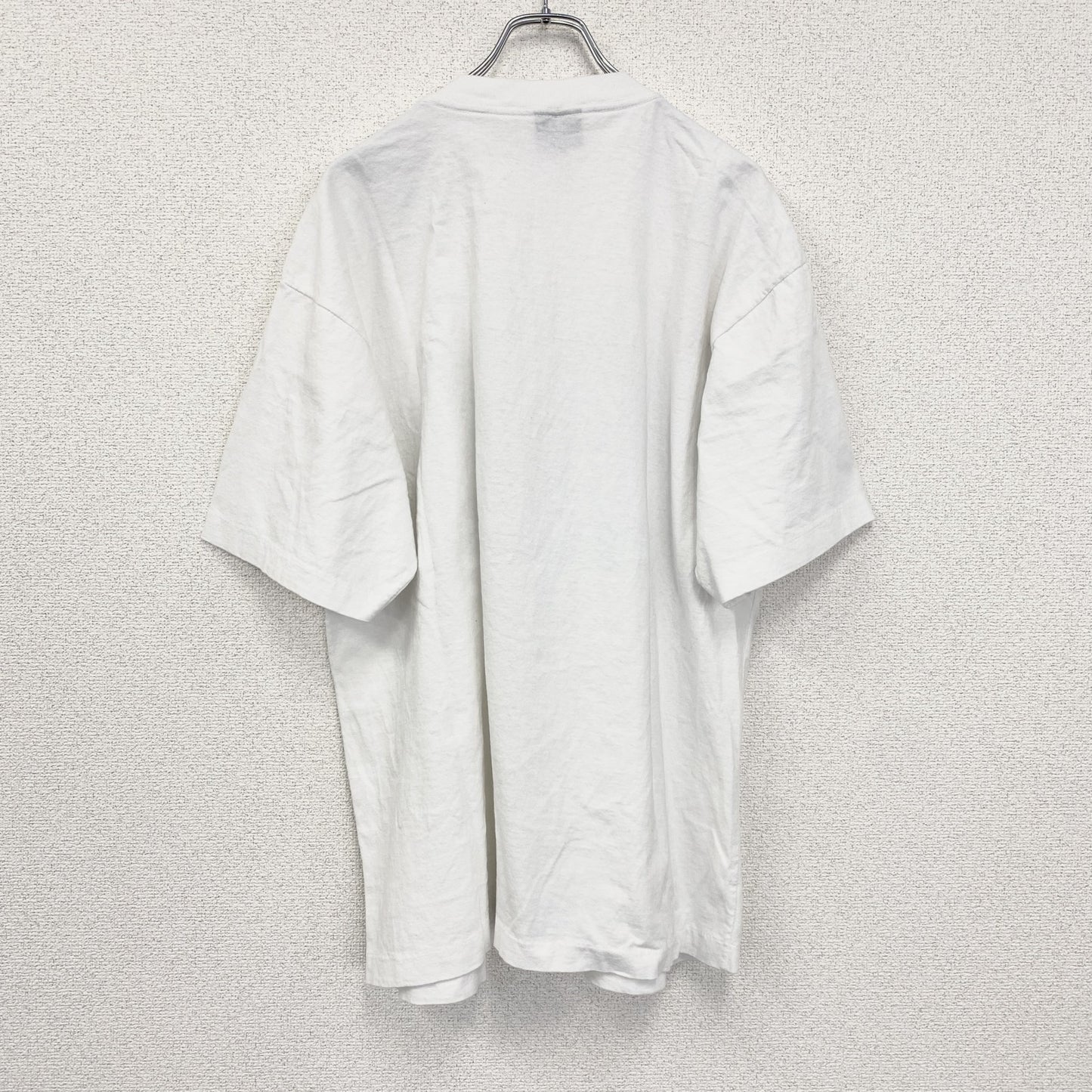 90s　BROOKS　ブルックス　半袖プリントTシャツ　シングルステッチ　クルーネック　ヴィンテージ　白　ホワイト　Lサイズ
