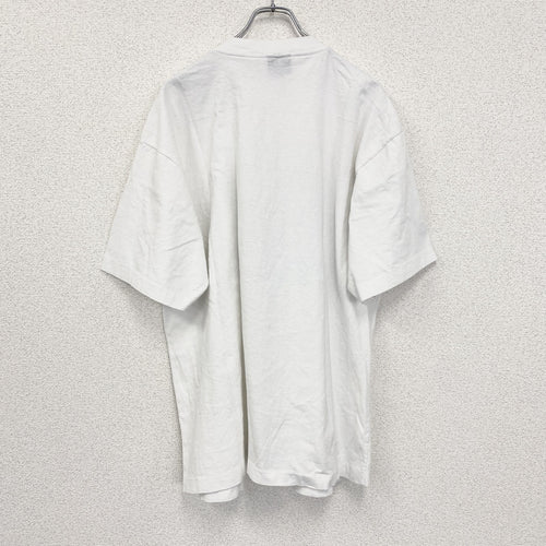 90s　BROOKS　ブルックス　半袖プリントTシャツ　シングルステッチ　クルーネック　ヴィンテージ　白　ホワイト　Lサイズ