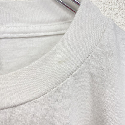 90s　BROOKS　ブルックス　半袖プリントTシャツ　シングルステッチ　クルーネック　ヴィンテージ　白　ホワイト　Lサイズ