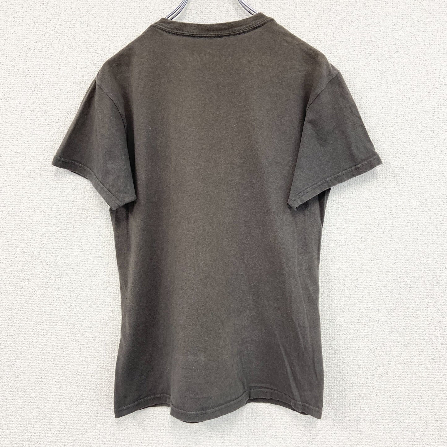 SUPERDEAD　半袖プリントアニマルTシャツ　マウス　酔っ払いネズミ　車　茶色　ブラウン　Sサイズ